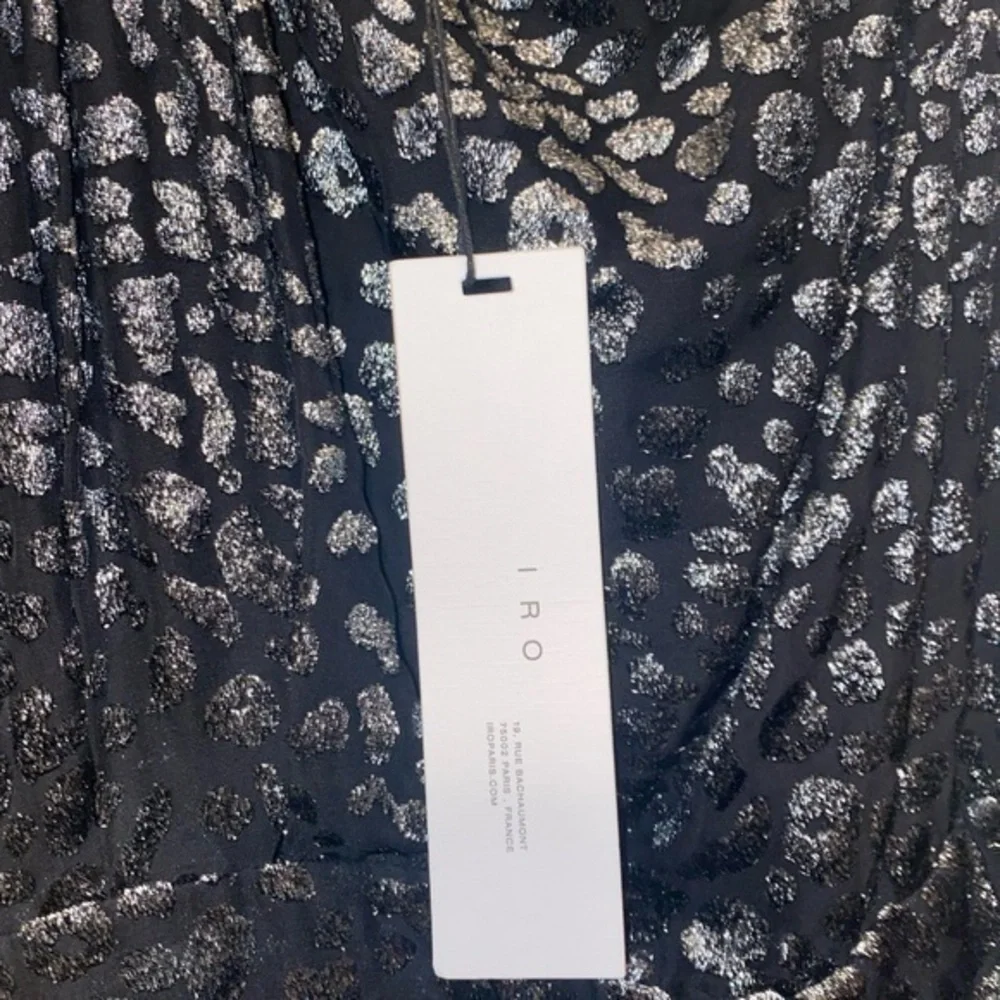 New IRO Moon Animalier Crepe Black Mini Cocktail Dress NWT - Picture 7 of 7